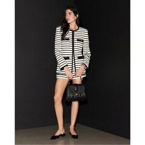 Veronica Beard - Like New “Foster” Black and White Tweed Jacket